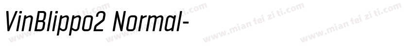 VinBlippo2 Normal字体转换